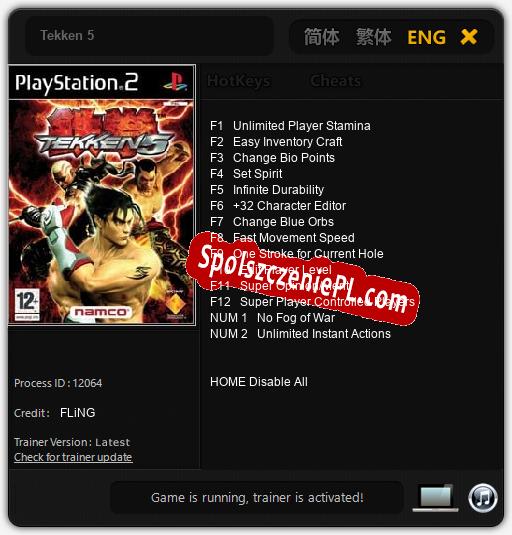 Tekken 5: Trainer +14 [v1.3]