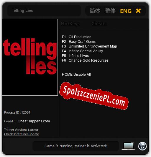 Telling Lies: Cheats, Trainer +6 [CheatHappens.com]