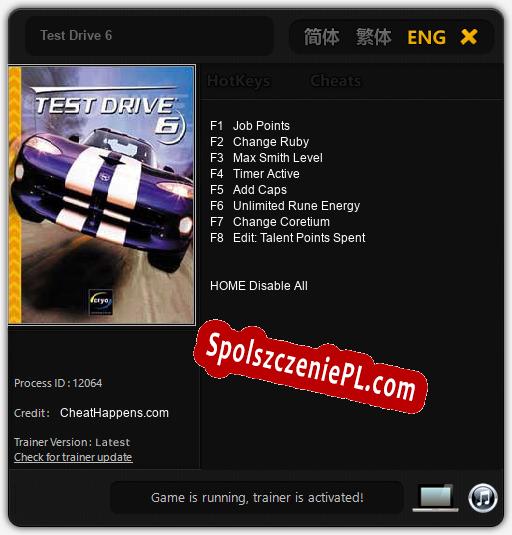 Treinador liberado para Test Drive 6 [v1.0.3]