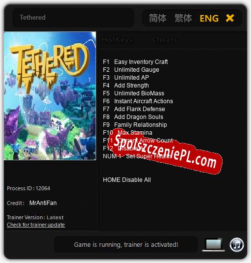 Tethered: Trainer +13 [v1.6]