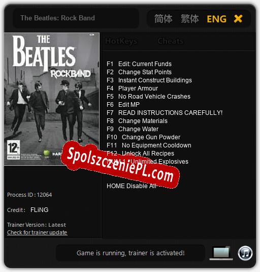 The Beatles: Rock Band: Cheats, Trainer +13 [FLiNG]