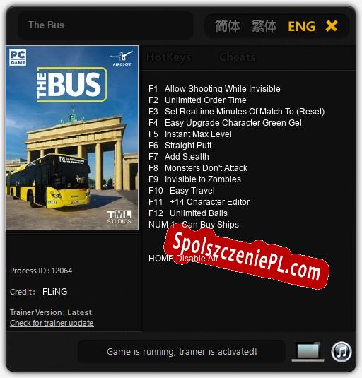 The Bus: Cheats, Trainer +13 [FLiNG]