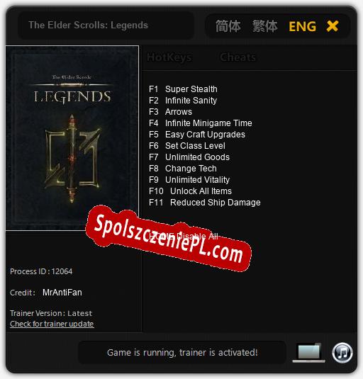 Treinador liberado para The Elder Scrolls: Legends [v1.0.4]