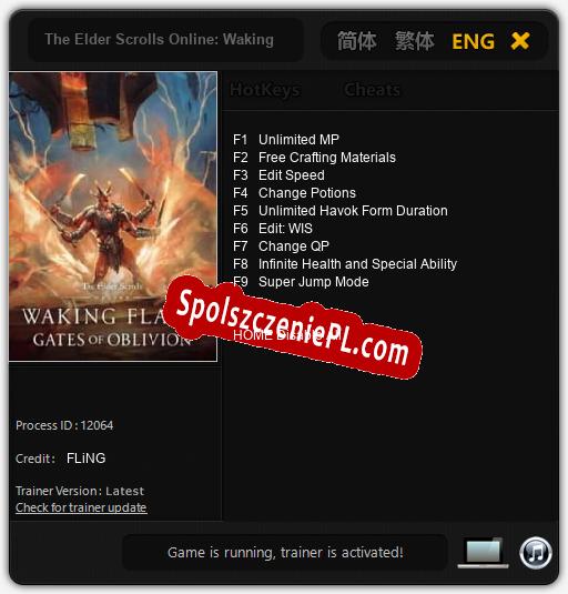 The Elder Scrolls Online: Waking Flame: Cheats, Trainer +9 [FLiNG]