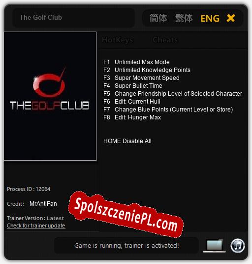 The Golf Club: Cheats, Trainer +8 [MrAntiFan]