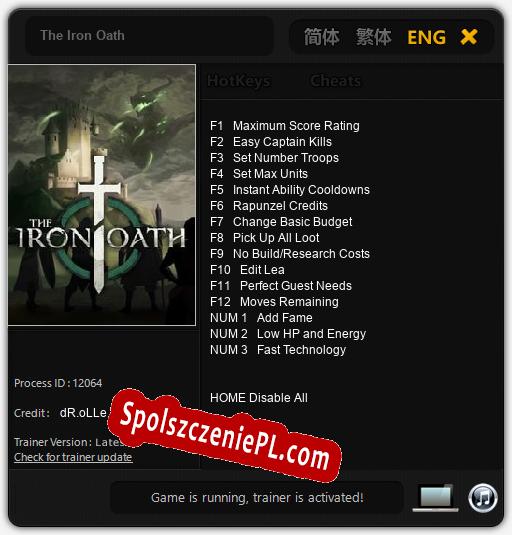 The Iron Oath: Trainer +15 [v1.1]