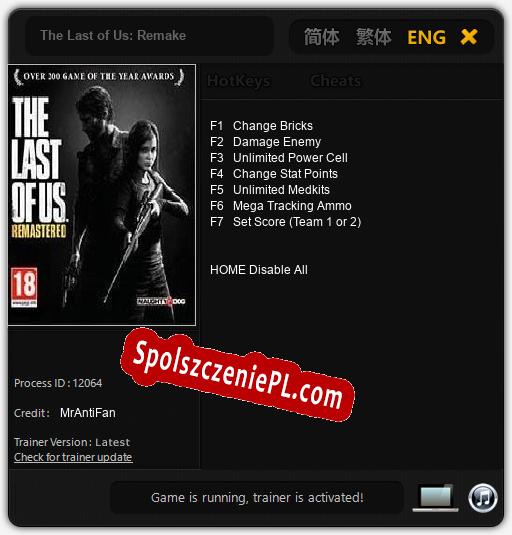 The Last of Us: Remake: Cheats, Trainer +7 [MrAntiFan]