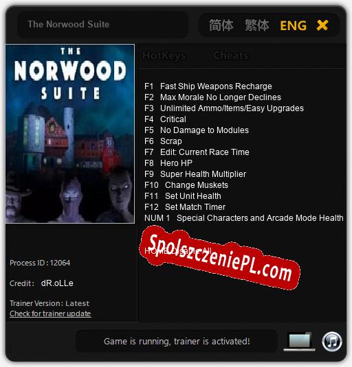 The Norwood Suite: Trainer +13 [v1.4]