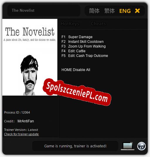 The Novelist: Treinador (V1.0.53)