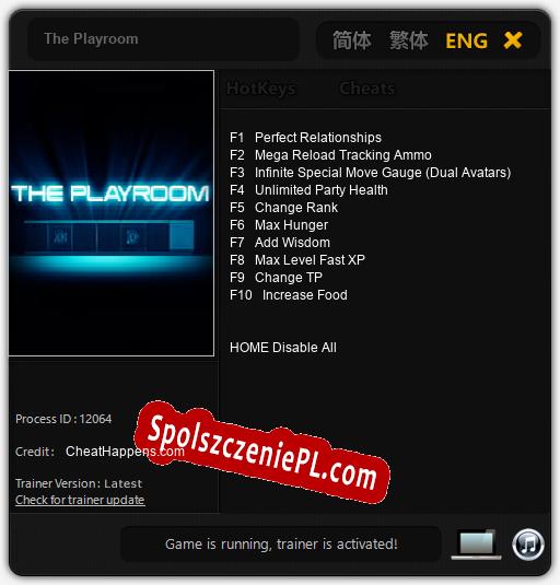 The Playroom: Trainer +10 [v1.3]