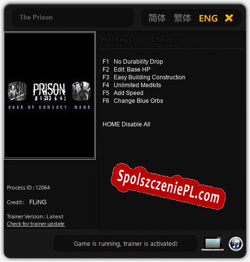 The Prison: Cheats, Trainer +6 [FLiNG]