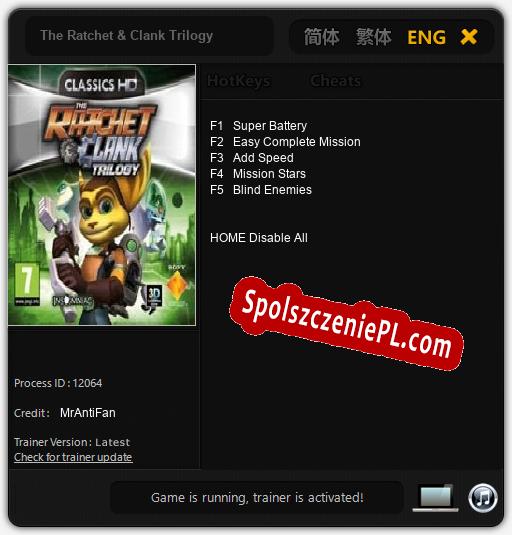 The Ratchet & Clank Trilogy: Cheats, Trainer +5 [MrAntiFan]