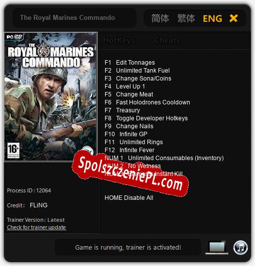 The Royal Marines Commando: Trainer +15 [v1.3]