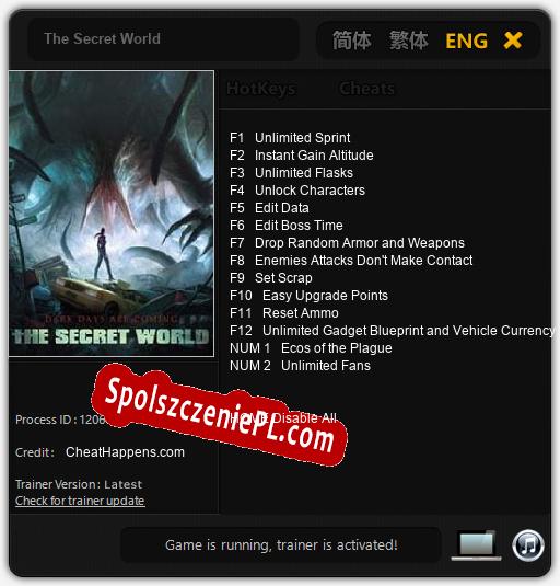 The Secret World: Trainer +14 [v1.4]