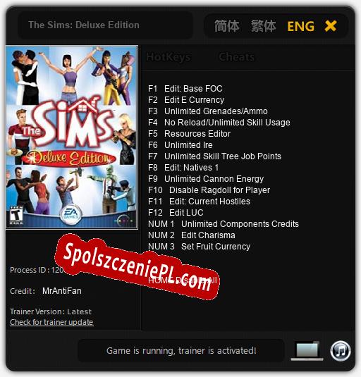 The Sims: Deluxe Edition: Trainer +15 [v1.1]