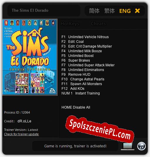 The Sims El Dorado: Trainer +13 [v1.1]