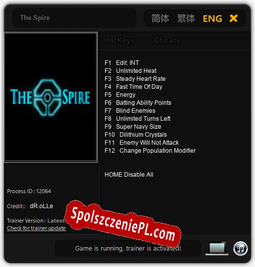 The Spire: Trainer +12 [v1.1]