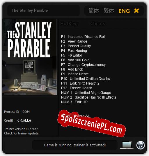 The Stanley Parable: Cheats, Trainer +15 [dR.oLLe]