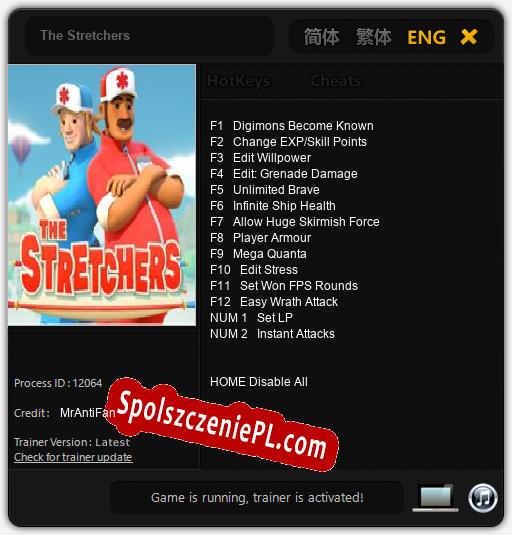 The Stretchers: Cheats, Trainer +14 [MrAntiFan]