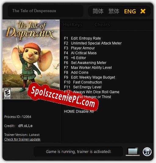 The Tale of Despereaux: Treinador (V1.0.71)