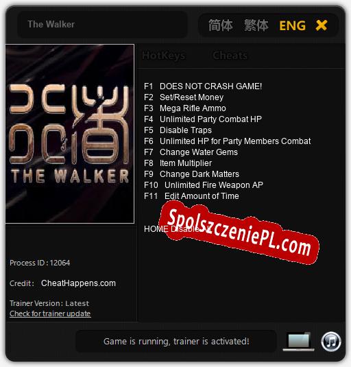 The Walker: Cheats, Trainer +11 [CheatHappens.com]