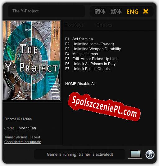 The Y-Project: Trainer +7 [v1.5]
