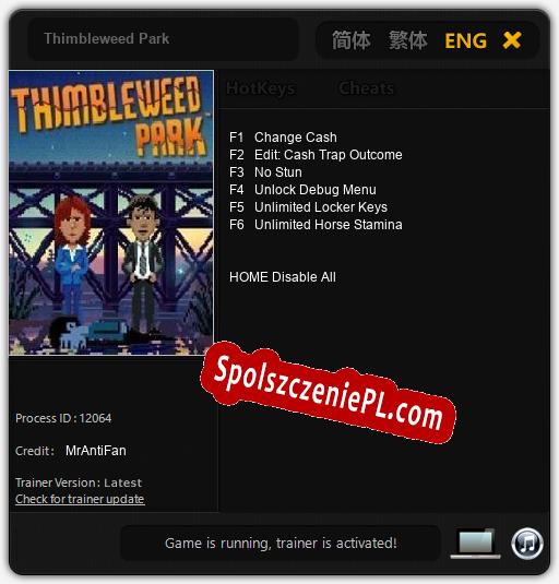 Thimbleweed Park: Cheats, Trainer +6 [MrAntiFan]