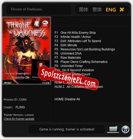 Throne of Darkness: Cheats, Trainer +14 [FLiNG]