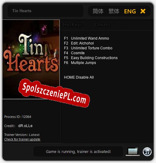 Tin Hearts: Cheats, Trainer +6 [dR.oLLe]