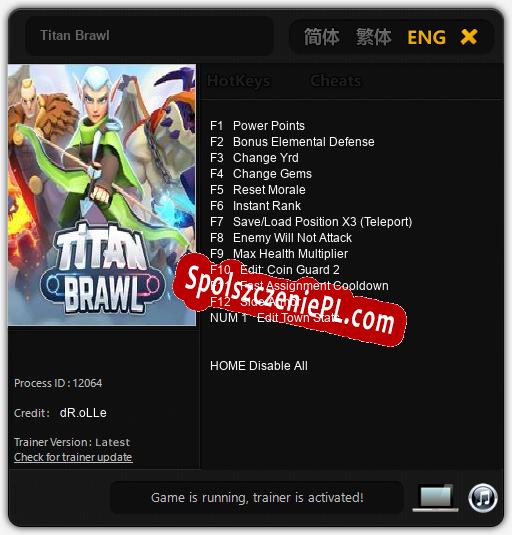 Treinador liberado para Titan Brawl [v1.0.5]