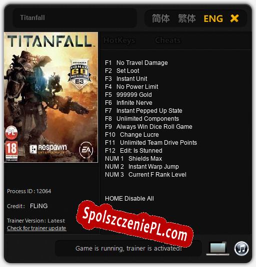 Titanfall: Cheats, Trainer +15 [FLiNG]