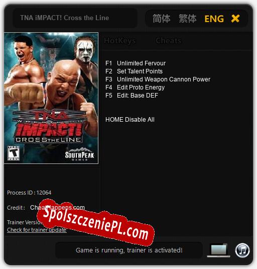 TNA iMPACT! Cross the Line: Treinador (V1.0.32)