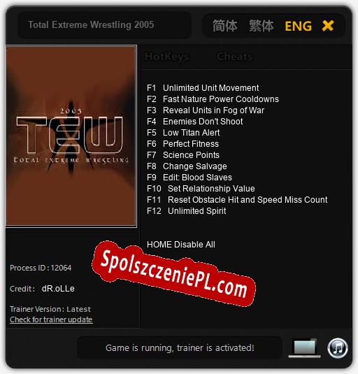 Total Extreme Wrestling 2005: Treinador (V1.0.89)