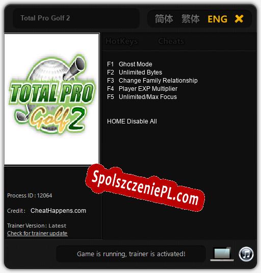 Total Pro Golf 2: Trainer +5 [v1.9]