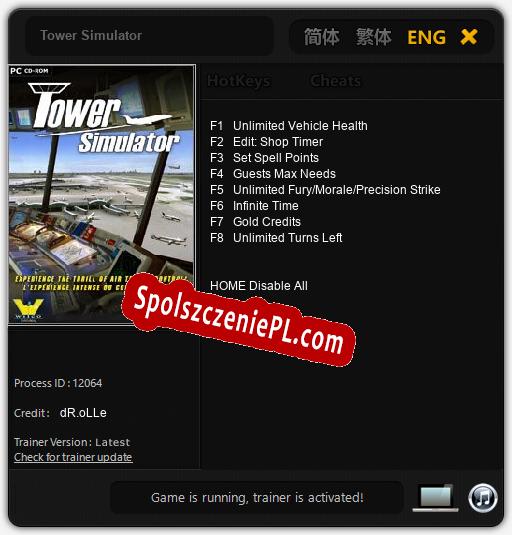 Treinador liberado para Tower Simulator [v1.0.7]