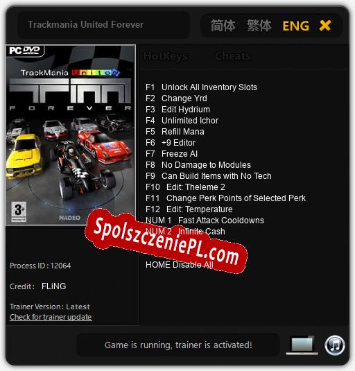 Treinador liberado para Trackmania United Forever [v1.0.3]