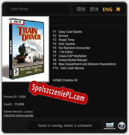 Treinador liberado para Train Driver [v1.0.7]