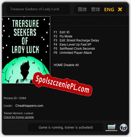 Treasure Seekers of Lady Luck: Cheats, Trainer +6 [CheatHappens.com]