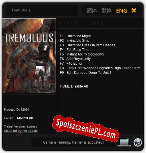 Tremulous: Cheats, Trainer +9 [MrAntiFan]