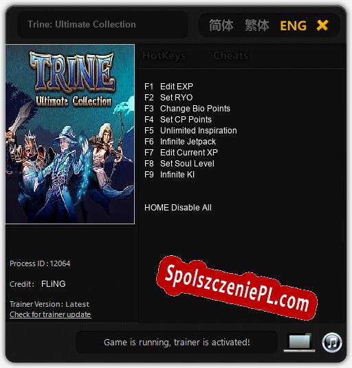 Treinador liberado para Trine: Ultimate Collection [v1.0.9]