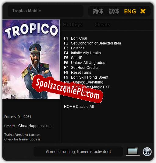 Tropico Mobile: Cheats, Trainer +12 [CheatHappens.com]