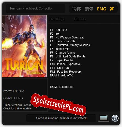 Turrican Flashback Collection: Cheats, Trainer +13 [FLiNG]