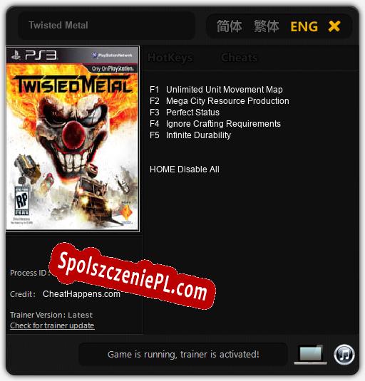 Twisted Metal: Treinador (V1.0.79)