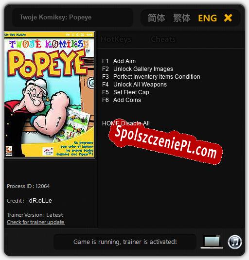 Twoje Komiksy: Popeye: Treinador (V1.0.68)