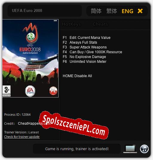 UEFA Euro 2008: Trainer +6 [v1.1]