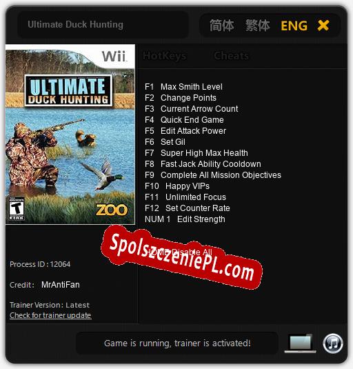 Ultimate Duck Hunting: Cheats, Trainer +13 [MrAntiFan]