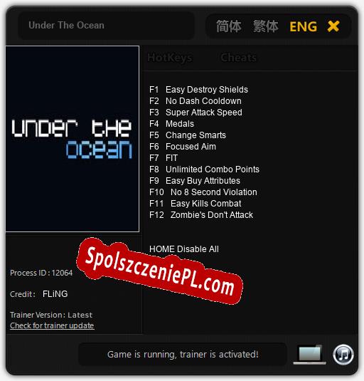 Under The Ocean: Trainer +12 [v1.5]