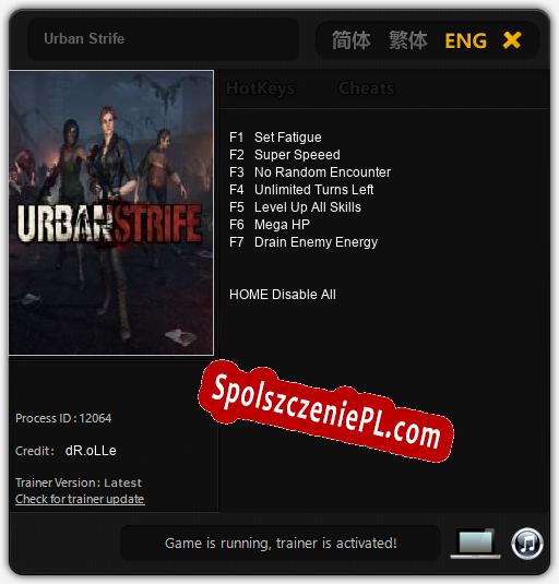 Urban Strife: Cheats, Trainer +7 [dR.oLLe]