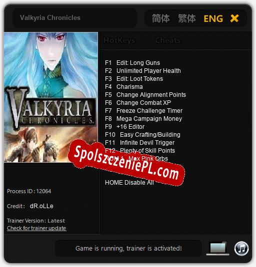 Valkyria Chronicles: Treinador (V1.0.52)