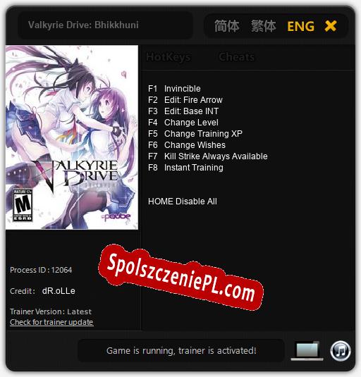 Valkyrie Drive: Bhikkhuni: Treinador (V1.0.93)